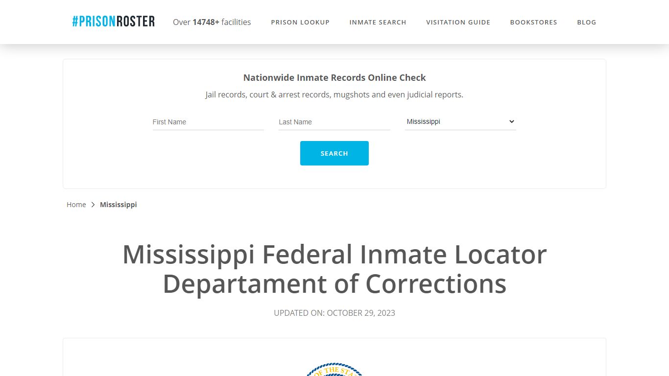 Mississippi Federal Inmate Search - Prisonroster